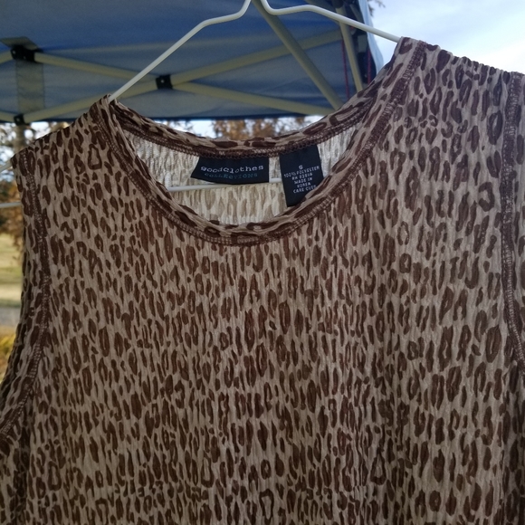 Leopard print maxi dress. Size small. Good Clothes. - Picture 2 of 9